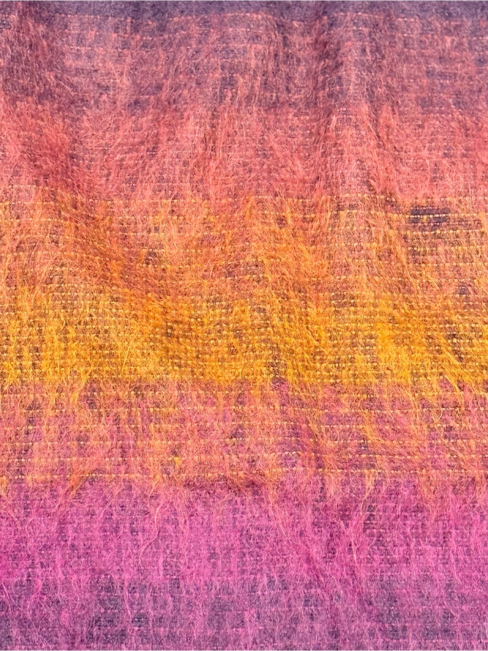Anthropologie Ombre Mohair Blend Pencil Mini Skirt in Multicolor Size 6 - Picture 4 of 6